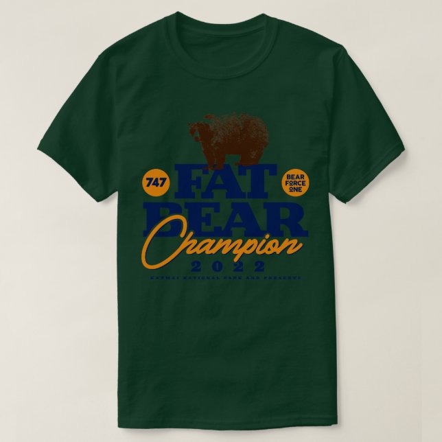 T-shirt Champion de la semaine des ours gras (Design devant)