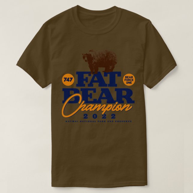 T-shirt Champion de la semaine des ours gras (Design devant)