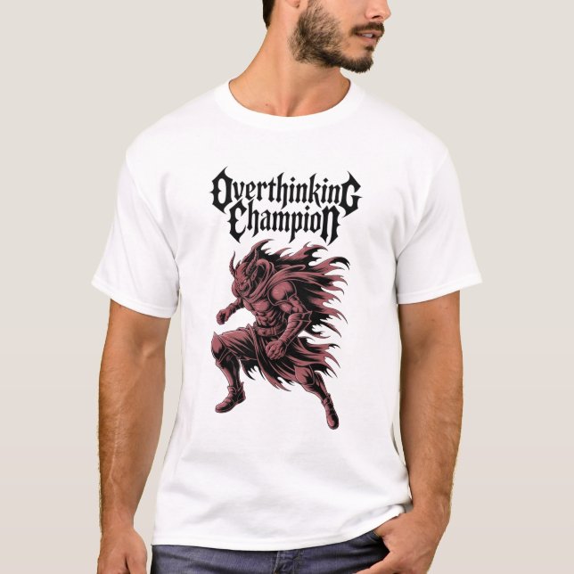 T-shirt Champion de la Suranalyse Graphique Démoniaque Édg (Devant)