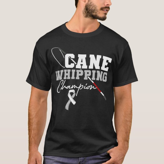 T-shirt Champion de l'écharpe de canne à l'aveuglement à l (Devant)