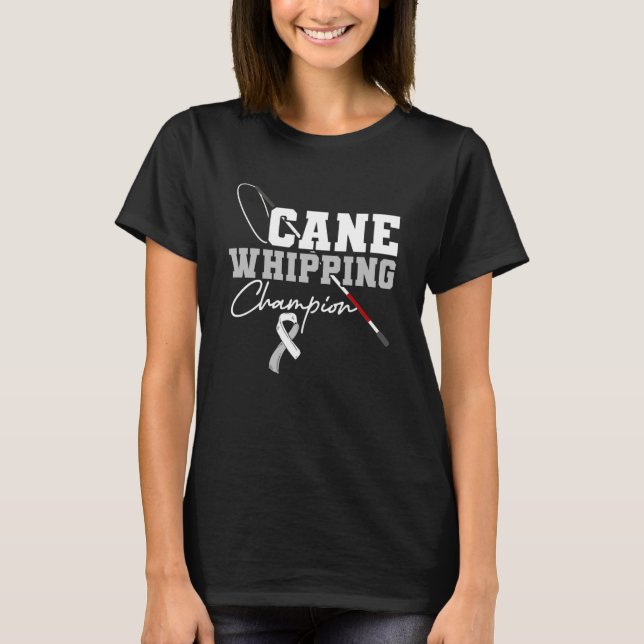 T-shirt Champion de l'écharpe de canne à l'aveuglement à l (Devant)