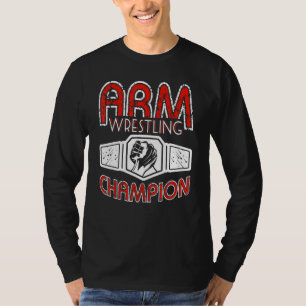 T-shirt Champion de lutte contre le bras