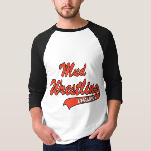T-shirt Champion de lutte de boue