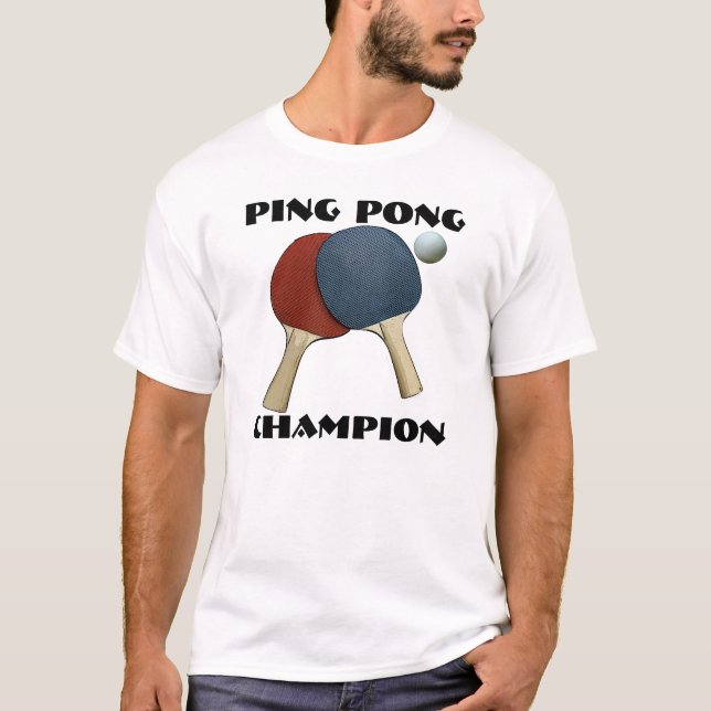T-shirt Champion de ping-pong (Devant)