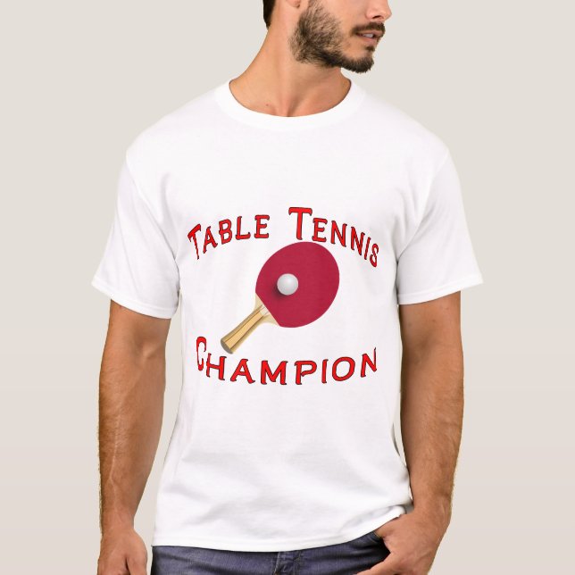 T-shirt Champion de ping-pong (Devant)