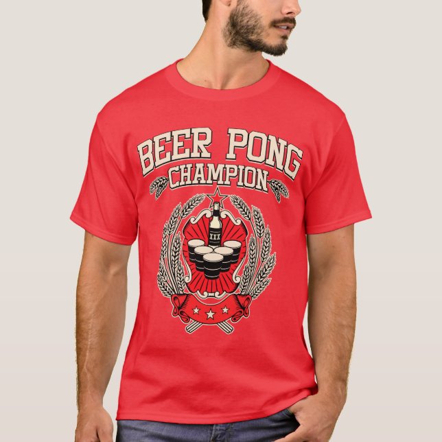 T-shirt Champion de puanteur de bière (Devant)