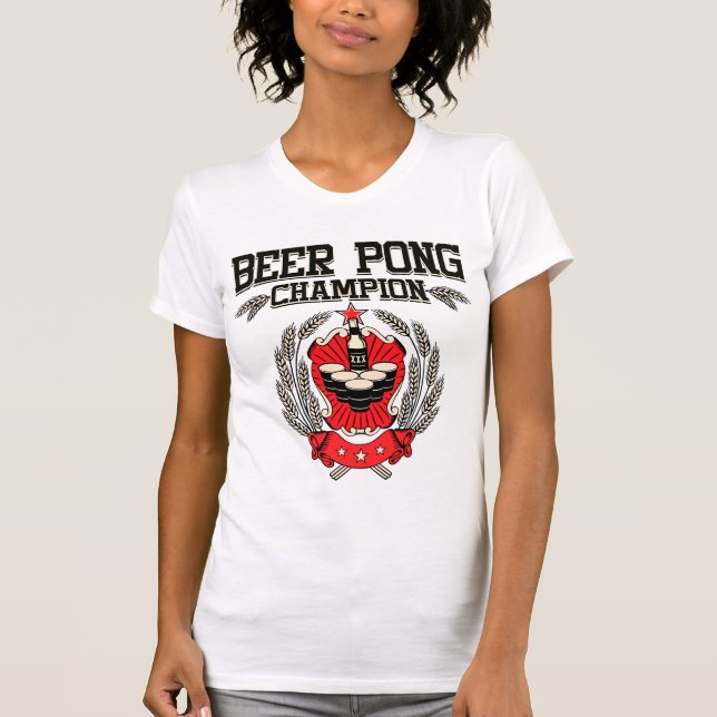T-shirt Champion de puanteur de bière (Devant)