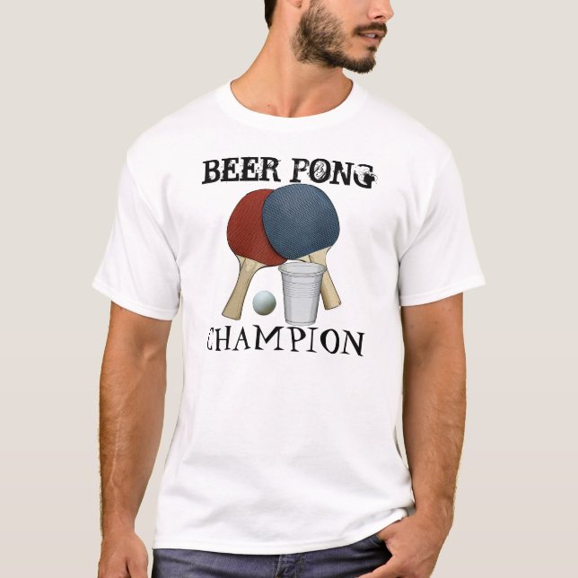 T-shirt Champion de puanteur de bière (Devant)