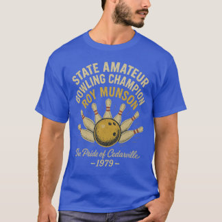 T-SHIRT CHAMPION DE QUILLES AMATEUR DE L'IOWA