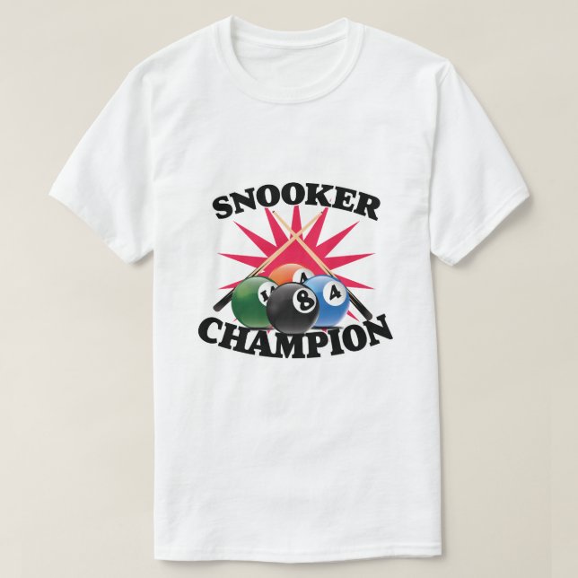 T-shirt Champion de snooker (Design devant)