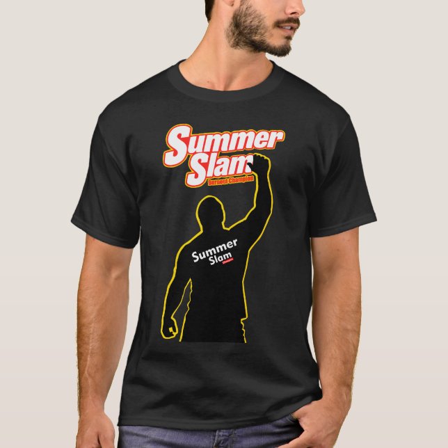 T-shirt Champion de Summer Slam Brûlure Lutte Style (Devant)
