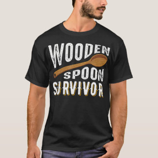 T-shirt Champion de Survivant en Cuillère en Bois T Shirt