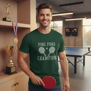 T-Shirt Champion de Tennis de Table pour Homme Pin