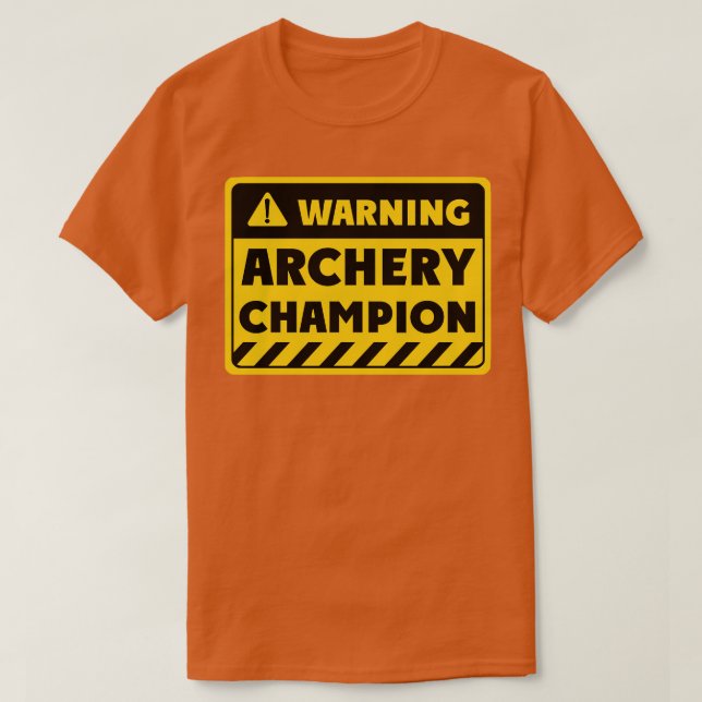 T-shirt Champion de tir à l'arc (2)  (Design devant)