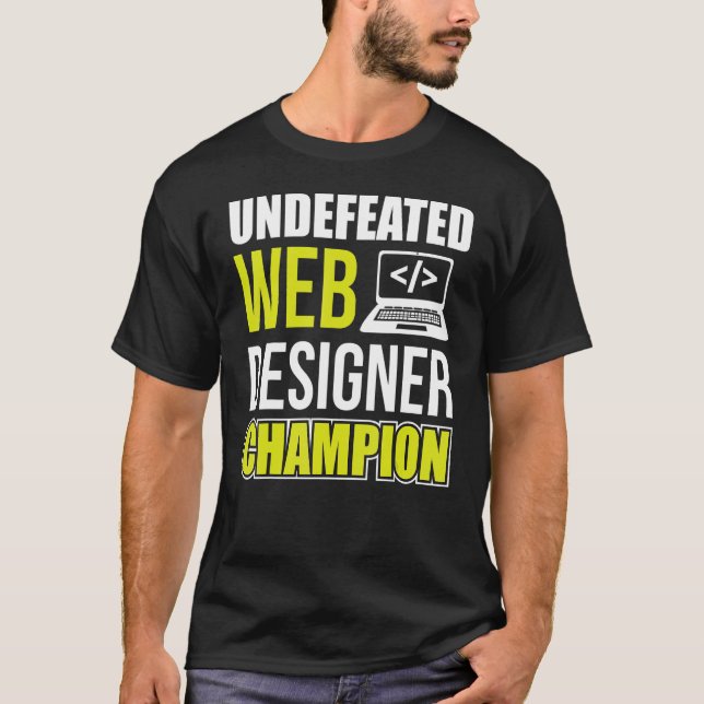 T-shirt Champion de Web Designer indéfectible Css Programm (Devant)