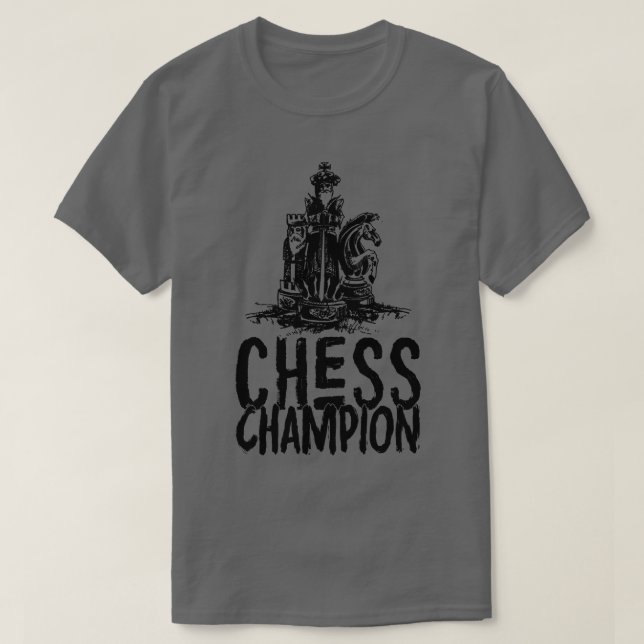 T-shirt champion d'échecs (Design devant)