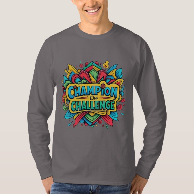 T-shirt Champion du Défi - Inspecteur à main dynamique (Devant)