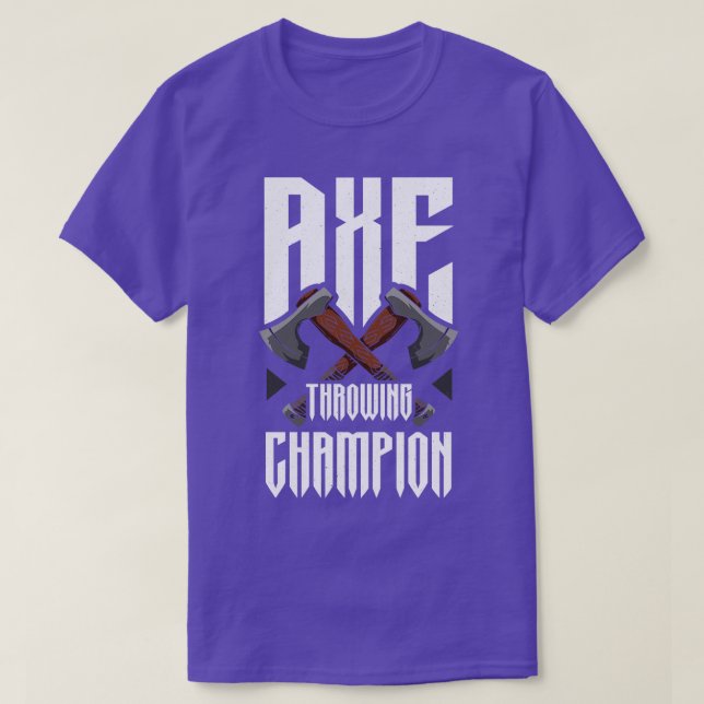 T-shirt Champion du lanceur Ax Funny Ax Throwing (Design devant)