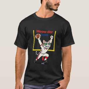 T-shirt Champion du Meow-der Bowl Chat de football américa