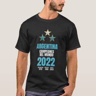 T-shirt Champion du Monde d'Argentine 2022 - Les fans de f