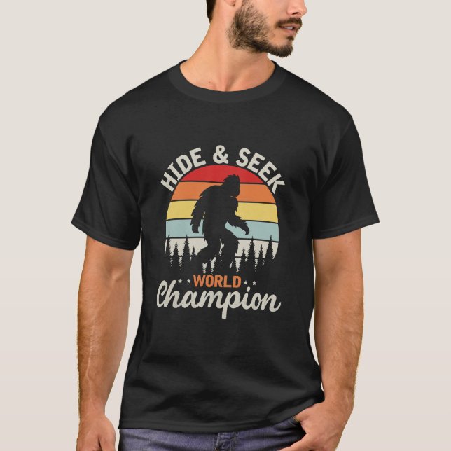 T-shirt Champion du Monde de Cache-Cache Bigfoot (Devant)