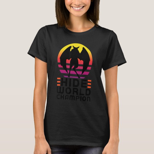 T-shirt champion du monde de cryptozoologie Mothman caché (Devant)