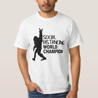 T-shirt Champion du Monde de la Distancing Social