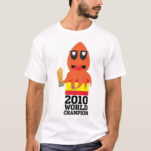 T-shirt Champion du monde de l'Espagne (campeón d'España) (Devant)