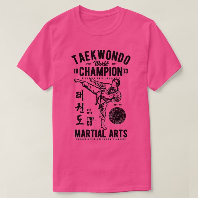 T-shirt Champion du monde de Taekwondo (Design devant)