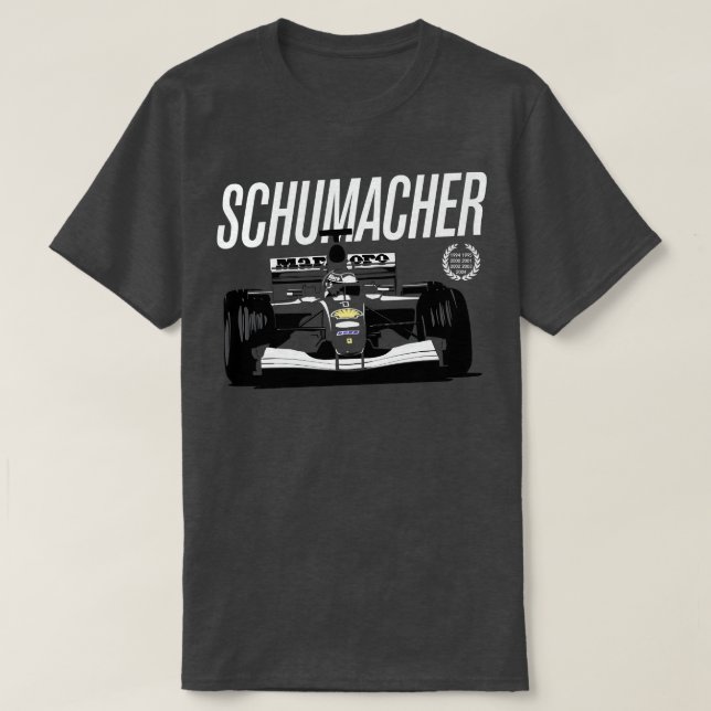 T-shirt Champion du Monde Schumacher 7 fois (Design devant)
