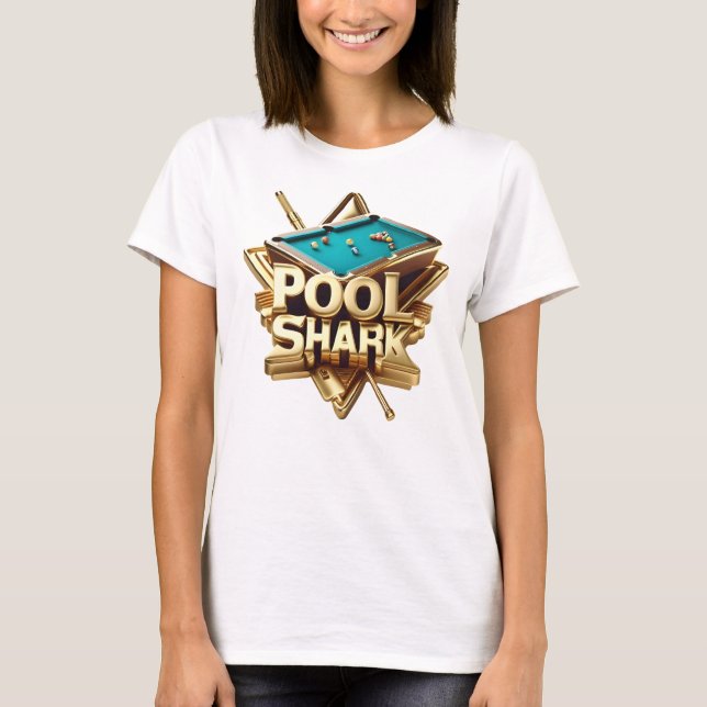 T-shirt Champion du requin de la piscine (Devant)