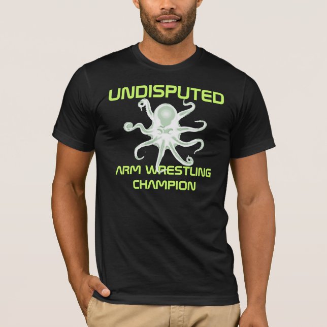 T-shirt Champion incontesté de bras de fer (Devant)