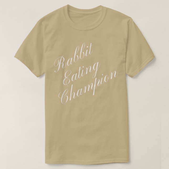 T-shirt Champion mangeur de lapin Compétition Nourriture M (Design devant)