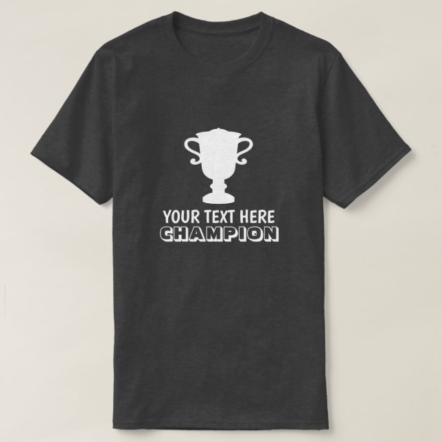 T-shirt Champion personnalisé pour les gagnants du (Design devant)