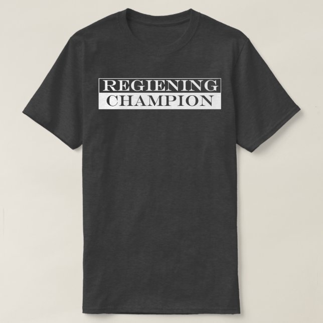 T-shirt champion régnant (Design devant)
