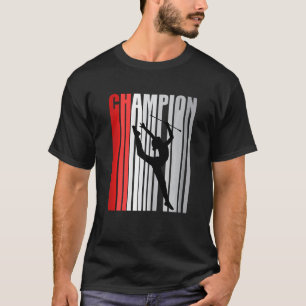 T-shirt Champion Rouge De La Compétition De Gymnastique Rh