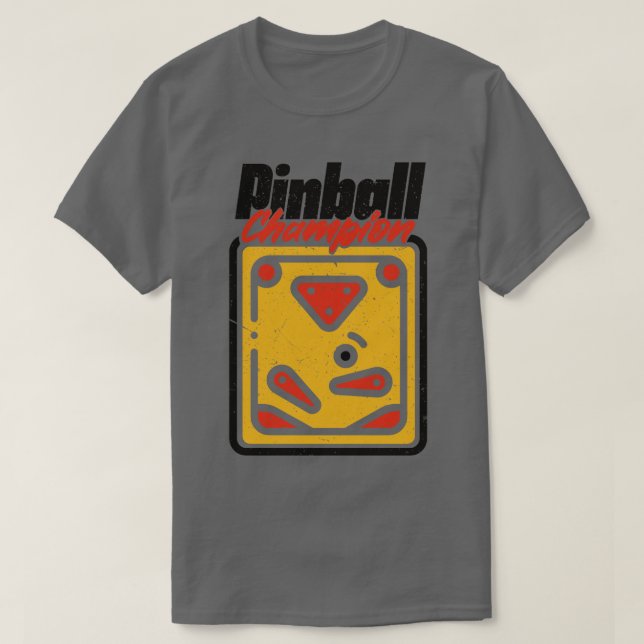 T-shirt Champion vintage de Pinball (Design devant)