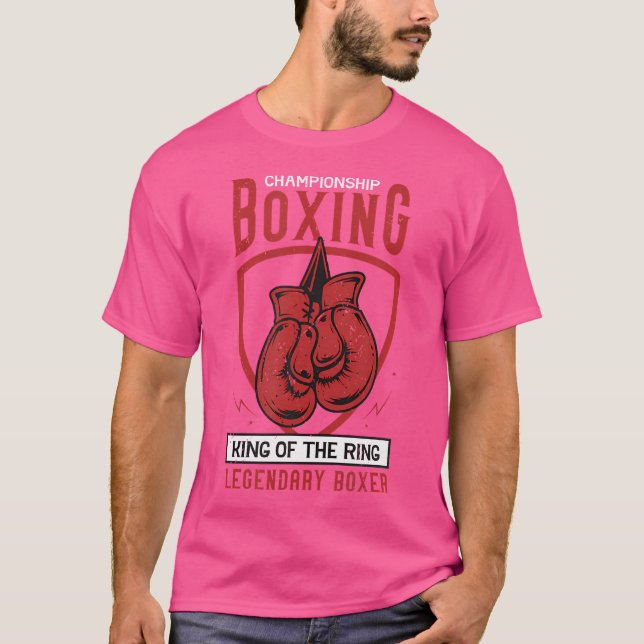 T-shirt Championnat Boxing King Of The Ring Legendary Box (Devant)