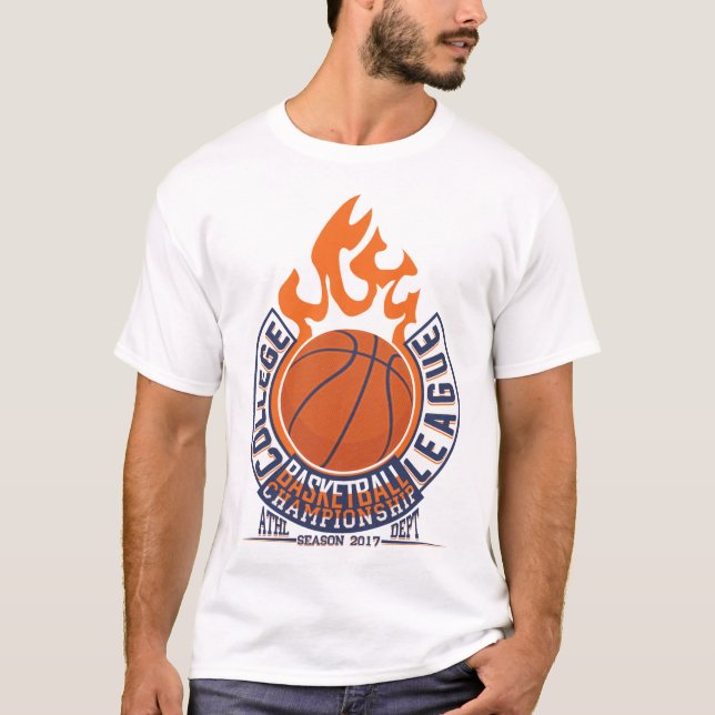 T-shirt Championnat de basket-ball de l'école supérieure (Devant)