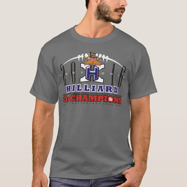 T-shirt Championnat de cheval de Troie Hilliard Big Cats 2 (Devant)
