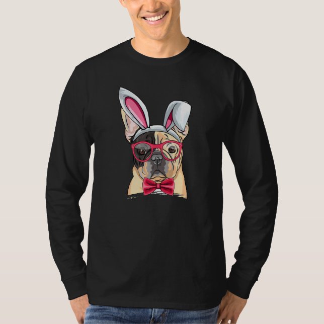 T-shirt Championnat de France de Chien Bunny Ears Lunettes (Devant)