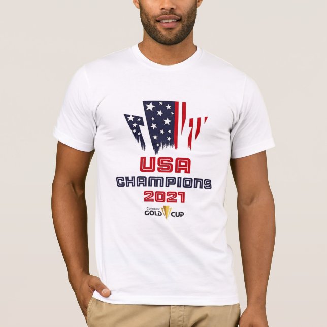 T-shirt 	Championnat des États-Unis de football 2021 d'or  (Devant)