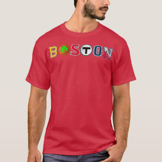 T-shirt Championnat des fans de sport de Boston City Nouve