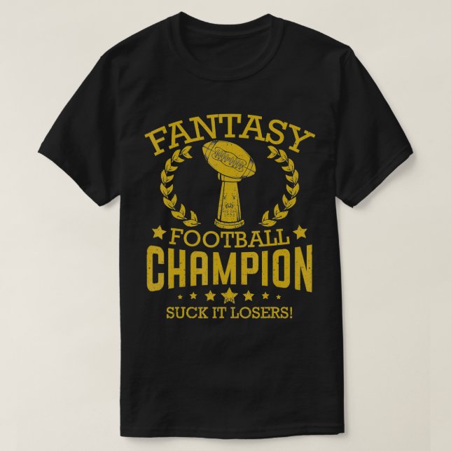 T-shirt Championnat d'Imaginaire de football amusant champ (Design devant)