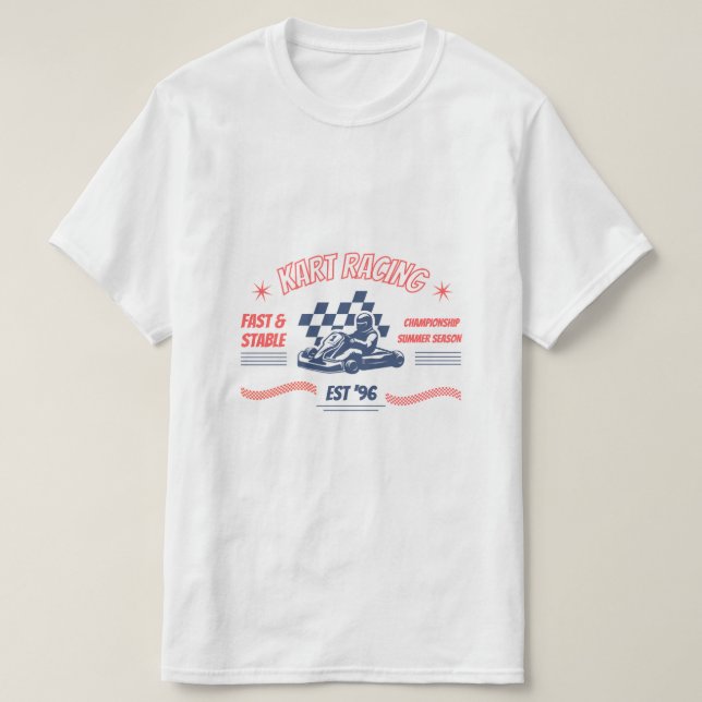T-shirt Championnat Kart Racing - Session d'été (Design devant)