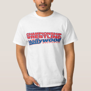 T-shirt Championnat luttant de Hollywood - logo