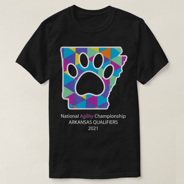 T-shirt Championnat national d'agilité 2021 Ark Qs Faculta (Design devant)