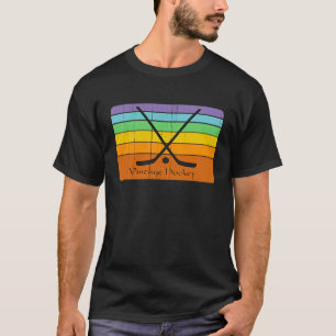 T-shirt Championnat Vintage de hockey féminin coloré