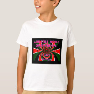 T-shirt Championnats du monde d'athlétisme du Kenya : Drap