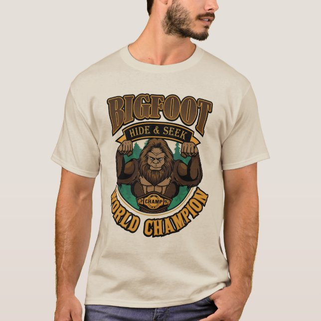 T-shirt championne Bigfoot Hide & Search (Devant)